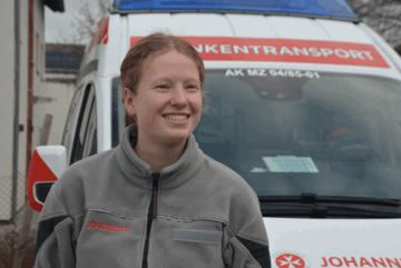 Krankenwagen mit FSjlerin