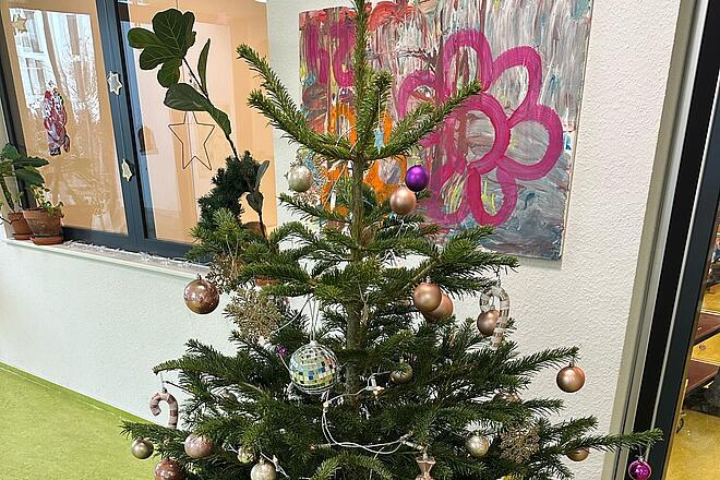 Der geschmückte Weihnachtsbaum