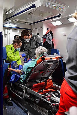 Rettungsdienst in der Corona-Pandemie.