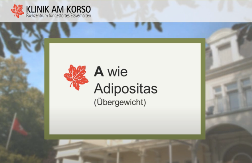 Video: Informationsvideo über Adipositas von der Klinik am Korso, Fachklinik für Essstörungen in NRW