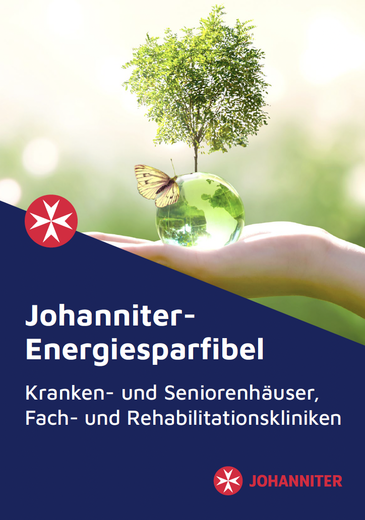 Energiefiebel mit Titelbild einer grünen Landschaft mit Hand und Baum