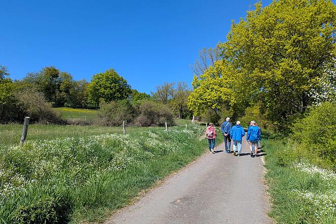 Naturwanderweg mit Personengruppe